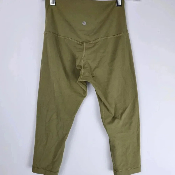 Lululemon Align Crop Leggings Green Size 6 - Picture 2 of 7